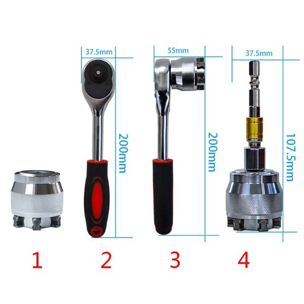 1pc 3/8 inch drive 10-19 mm adjustable hex universal socket torque ratchet socke 649e
1pc 3/8 inch drive 10-19 mm adjustable hex universal socket torque ratchet socke 649e