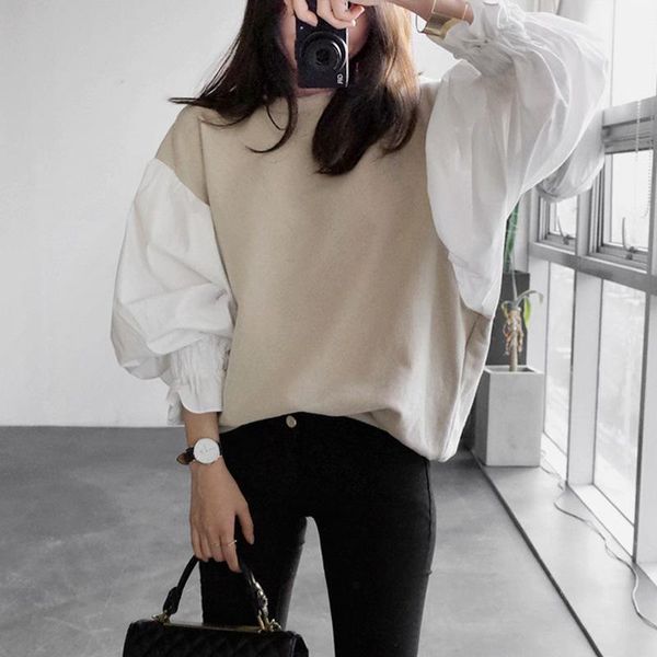 luxury hoodie autumn fashion new round neck lantern sleeve women 's split joint short sweatshirt japan and south korea harajuku, Black
luxury hoodie autumn fashion new round neck lantern sleeve women 's split joint short sweatshirt japan and south korea harajuku, Black