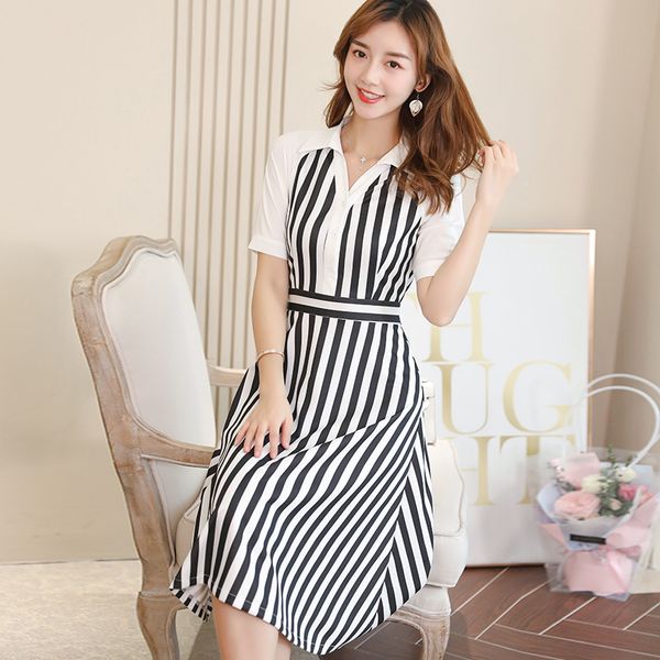 dress very fairy of striped korean-style dress women's clothing leisure wild bottoming skirt, Black;pink
dress very fairy of striped korean-style dress women's clothing leisure wild bottoming skirt, Black;pink