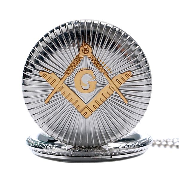 men's luxury silver masonic quartz pocket watch chain asonry mason necklace pendant watches fashion gift for men women, Slivery;golden
men's luxury silver masonic quartz pocket watch chain asonry mason necklace pendant watches fashion gift for men women, Slivery;golden