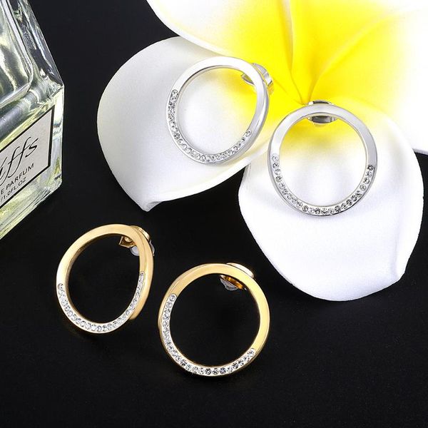 fashion hollow round stud earrings for women cz beans crystal stone trendy earrings jewelry accessories party female gifts, Golden;silver
fashion hollow round stud earrings for women cz beans crystal stone trendy earrings jewelry accessories party female gifts, Golden;silver