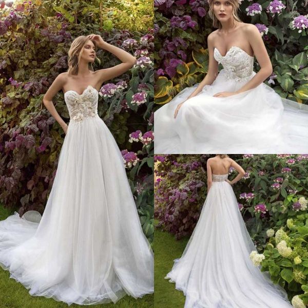 papilio 2020 wedding dresses sweetheart sleeveless lace appliqued bridal gowns backless sweep train a-line wedding dress, White
papilio 2020 wedding dresses sweetheart sleeveless lace appliqued bridal gowns backless sweep train a-line wedding dress, White