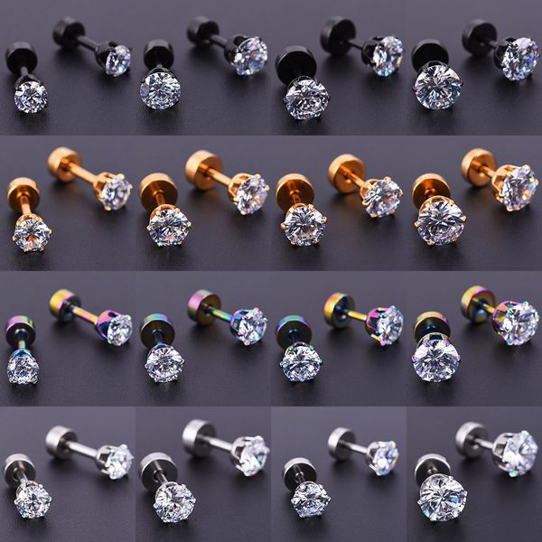 5pcs 3-7mm zircon crystal ear piercing gold silver black stainless steel ear stud fashion earring body piercing jewelry, Slivery;golden
5pcs 3-7mm zircon crystal ear piercing gold silver black stainless steel ear stud fashion earring body piercing jewelry, Slivery;golden