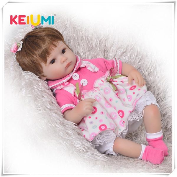 keiumi 17 inch reborn baby doll toy soft silicone realistic alive princess babies doll for kids birthday christmas gift y191213
keiumi 17 inch reborn baby doll toy soft silicone realistic alive princess babies doll for kids birthday christmas gift y191213