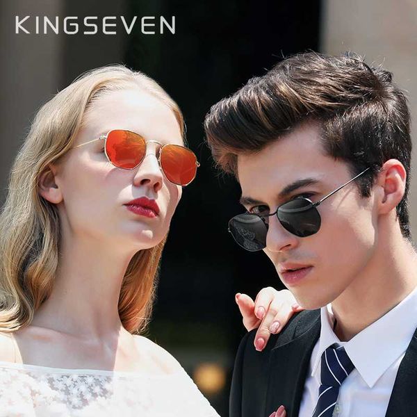 kingseven new hexagon retro reflective sunglasses men sun glasses stainless steel eyewear oculos gafas de sol shades, White;black
kingseven new hexagon retro reflective sunglasses men sun glasses stainless steel eyewear oculos gafas de sol shades, White;black