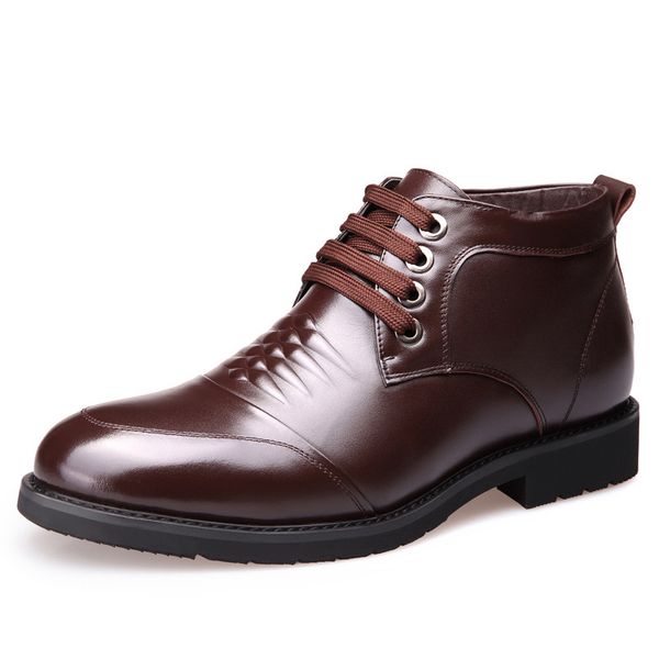 leather winter shoes men ankle boots men's winter leather boots men comfortable non-slip male fur snow boots chaussure homme, Black
leather winter shoes men ankle boots men's winter leather boots men comfortable non-slip male fur snow boots chaussure homme, Black