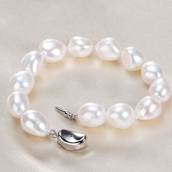 vintage real natural baroque pearl bracelets for women fashion 925 sterling silver big freshwater pearl jewelry 9-10mm bracelet, Golden;silver
vintage real natural baroque pearl bracelets for women fashion 925 sterling silver big freshwater pearl jewelry 9-10mm bracelet, Golden;silver