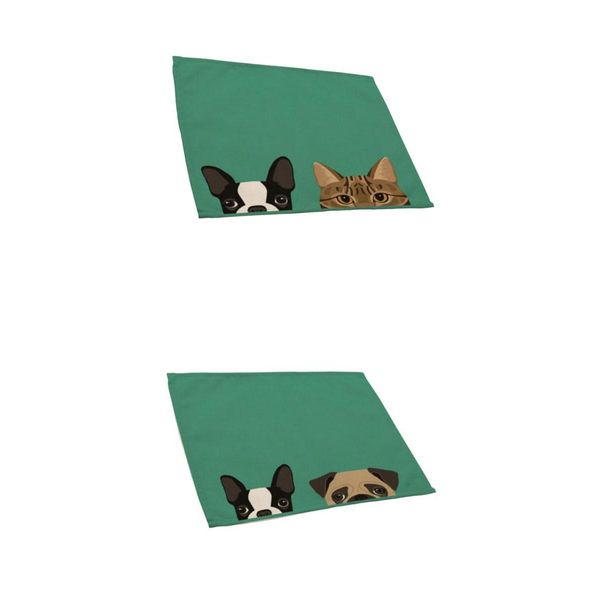2pcs хлопок белье placemats симпатичные кошки и собака печати хлопок таблица матс жаростойкая кухни скатерти
2pcs хлопок белье placemats симпатичные кошки и собака печати хлопок таблица матс жаростойкая кухни скатерти