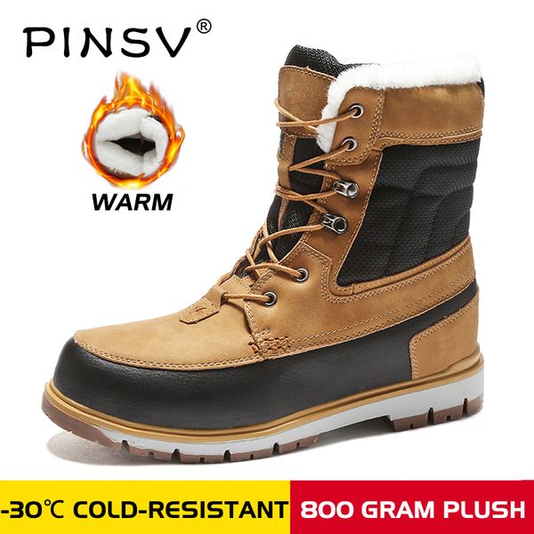 pinsv winter with fur snow boots for men sneakers male shoes casual quality waterproof ankle -30 degree celsius warm boots, Black
pinsv winter with fur snow boots for men sneakers male shoes casual quality waterproof ankle -30 degree celsius warm boots, Black