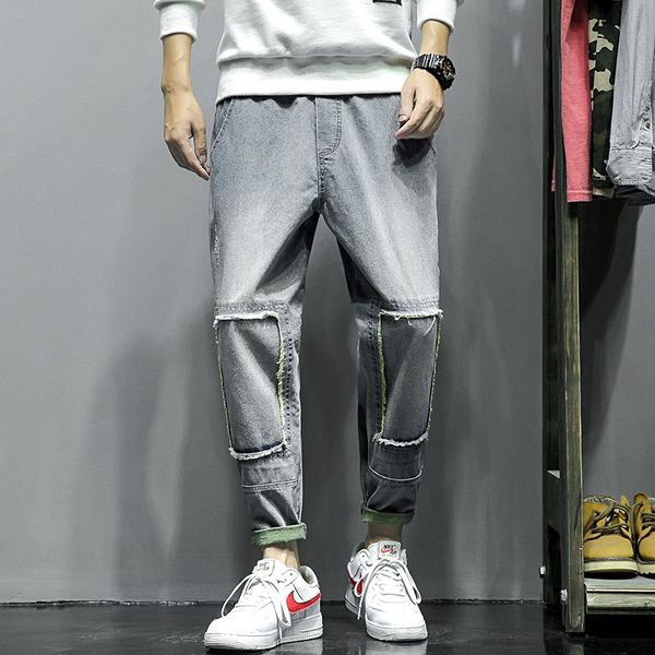 hole patch jeans men's fashion washed hip hop jean pants men streetwear wild loose casual straight denim trousers mens -5xl, Blue
hole patch jeans men's fashion washed hip hop jean pants men streetwear wild loose casual straight denim trousers mens -5xl, Blue