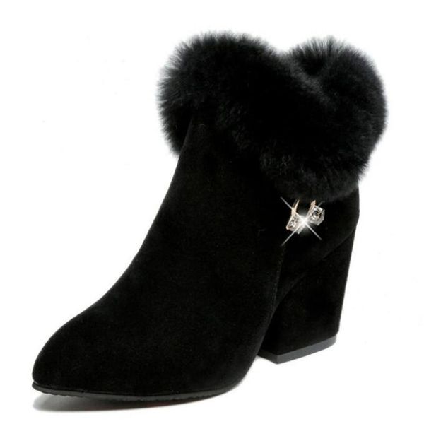 woman boots women shoes ladies thick fur ankle boots women high heel platform rubber shoes snow boot botas mujer size 35-40 y498, Black
woman boots women shoes ladies thick fur ankle boots women high heel platform rubber shoes snow boot botas mujer size 35-40 y498, Black