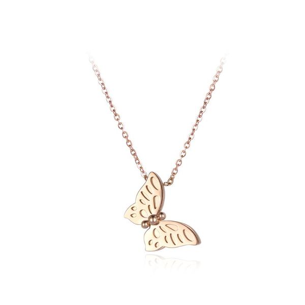 creative flying butterfly chain & link necklaces jewelry titanium steel chokers necklace for women collier n18056, Golden;silver
creative flying butterfly chain & link necklaces jewelry titanium steel chokers necklace for women collier n18056, Golden;silver