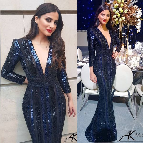 2020 mermaid evening dresses tulle with glitter prom dress long sleeve floor deep v neck train special occasion dresses, Black;red
2020 mermaid evening dresses tulle with glitter prom dress long sleeve floor deep v neck train special occasion dresses, Black;red