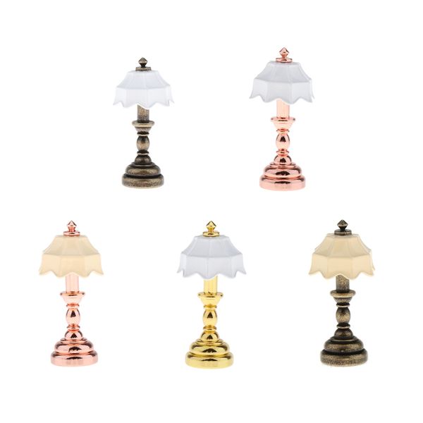 1:12 dollhouse miniature table lamp model with umbrella lampshade, for dolls house living room furnishings decor
1:12 dollhouse miniature table lamp model with umbrella lampshade, for dolls house living room furnishings decor