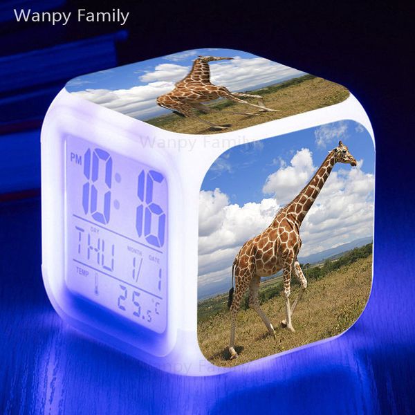 animal giraffe alarm clock 7 color glowing led alarm clock big screen multifunctio touch sensing digital flash watches
animal giraffe alarm clock 7 color glowing led alarm clock big screen multifunctio touch sensing digital flash watches