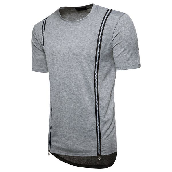 лето дизайнер zipper mens tshirts мода твердые тройников повседневный сыпучие мужской tops, White;black
лето дизайнер zipper mens tshirts мода твердые тройников повседневный сыпучие мужской tops, White;black