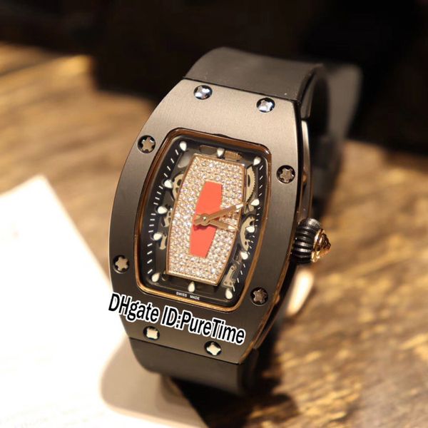rm007-1 rm07-1 miyota automatic womens watch black ceramic case black inner diamond red skeleton dial rubber ladies watches puretime e72d4, Slivery;brown
rm007-1 rm07-1 miyota automatic womens watch black ceramic case black inner diamond red skeleton dial rubber ladies watches puretime e72d4, Slivery;brown