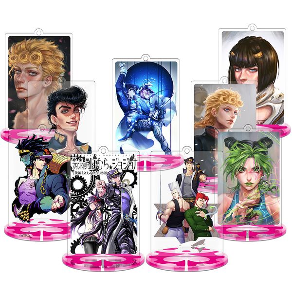 anime bizarre adventure cosplay keychains collectible desk acrylic stand figures toys key chain key ring charms pendant gift, Silver
anime bizarre adventure cosplay keychains collectible desk acrylic stand figures toys key chain key ring charms pendant gift, Silver