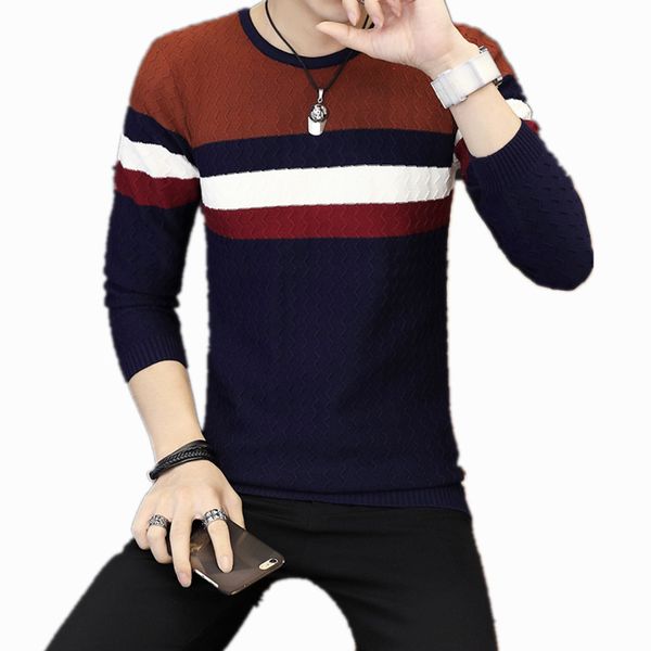 casual cashmere wool men sweater o-neck striped slim fit men long sleeve patchwork mens pullover sweater clothes, White;black
casual cashmere wool men sweater o-neck striped slim fit men long sleeve patchwork mens pullover sweater clothes, White;black