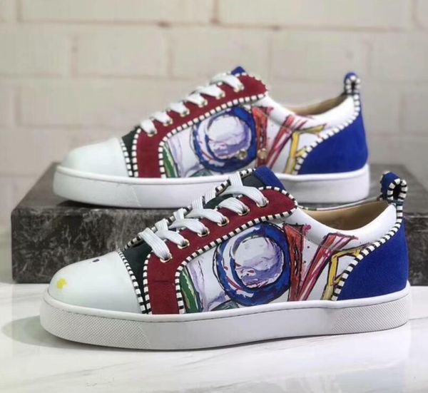 full packet design red bottom sneaker for men women trainers seavaste orlato men's flat junior print genuine leather size:35-47, Black
full packet design red bottom sneaker for men women trainers seavaste orlato men's flat junior print genuine leather size:35-47, Black