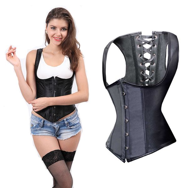 new women's fashionable corset and corset black straps bust waist trainer lace slim steampunk cinch, Black;white
new women's fashionable corset and corset black straps bust waist trainer lace slim steampunk cinch, Black;white