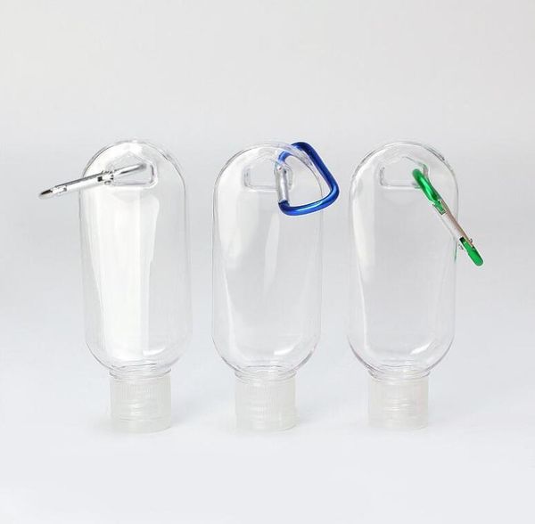 portable 50ml empty alcohol refillable bottle with key ring hook clear transparent plastic hand sanitizer bottle for travel 
portable 50ml empty alcohol refillable bottle with key ring hook clear transparent plastic hand sanitizer bottle for travel