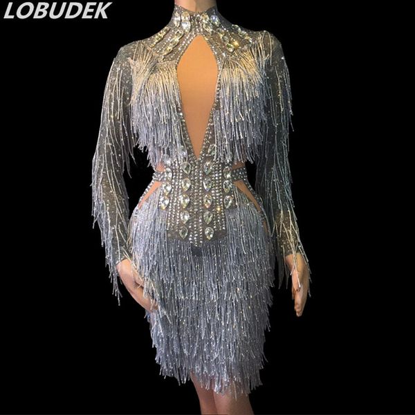 gray tassel big rhinestones bodycon short runway dress women see through prom birthday party celebrate dresses singer program guest stage pe, Black
gray tassel big rhinestones bodycon short runway dress women see through prom birthday party celebrate dresses singer program guest stage pe, Black