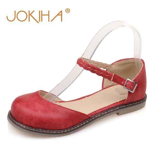 2018 mori girls women buckle strap mary jane flat shoes casual round toe sweet slingback ballet flat ankle strap larger size, Black
2018 mori girls women buckle strap mary jane flat shoes casual round toe sweet slingback ballet flat ankle strap larger size, Black