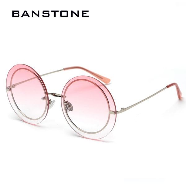 fashion vintage round rimless clear oversized sunglasses women brand designer sun glasses metal frame retro gradient glasses, White;black
fashion vintage round rimless clear oversized sunglasses women brand designer sun glasses metal frame retro gradient glasses, White;black