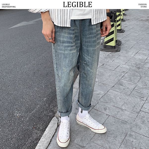 legible 2020 spring summner straight jeans pants mens fashion solid denim pants men designer trousers casual loose men, Blue
legible 2020 spring summner straight jeans pants mens fashion solid denim pants men designer trousers casual loose men, Blue