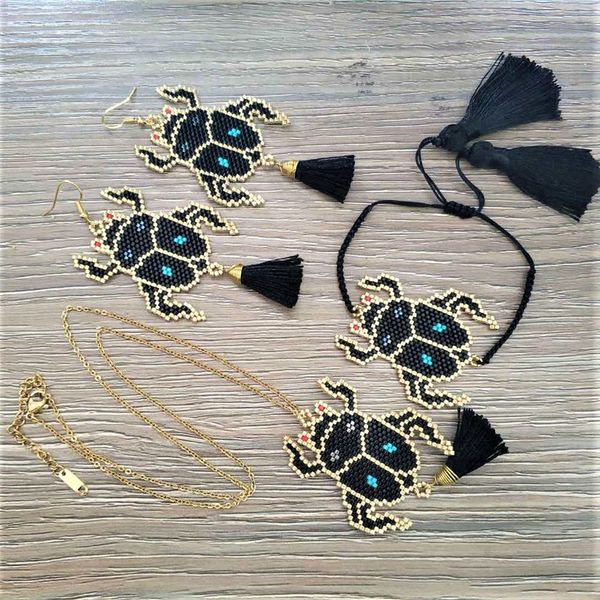 shinus 2019 jewelry set women earrings bracelet necklace pendant delica beads diy animal jewelry sets party gift, Silver
shinus 2019 jewelry set women earrings bracelet necklace pendant delica beads diy animal jewelry sets party gift, Silver
