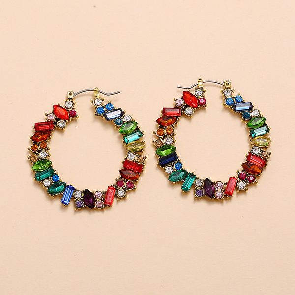 2020 new colorful diamonds exaggerated hollow round earrings personality trend retro luxury delicate fashion jewelry earrings for women, Golden;silver
2020 new colorful diamonds exaggerated hollow round earrings personality trend retro luxury delicate fashion jewelry earrings for women, Golden;silver