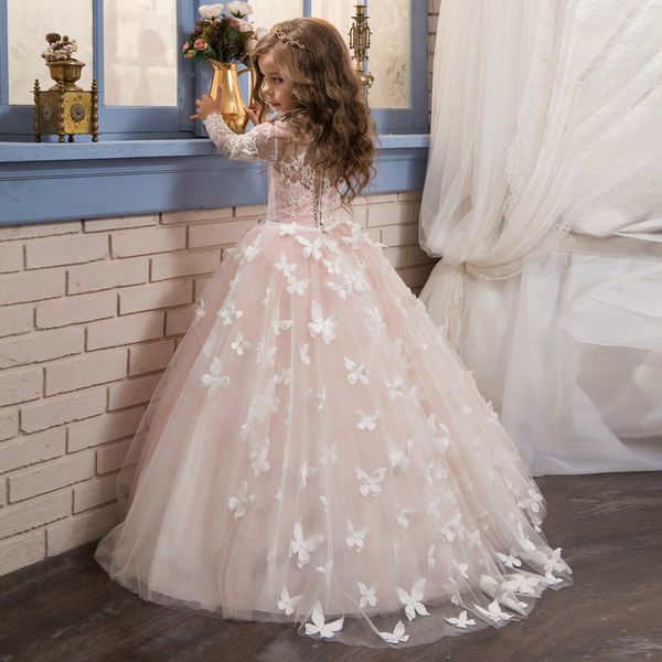 designer kids butterfly first holy communion dresses princesses long sleeves girls toddler pageant dresses full length glitz gowns, White;red
designer kids butterfly first holy communion dresses princesses long sleeves girls toddler pageant dresses full length glitz gowns, White;red