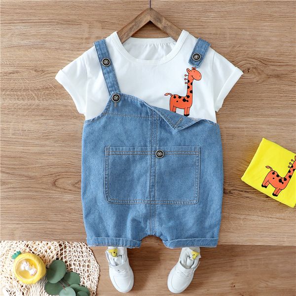 summer baby girls boy clothes toddler infant clothing suit deer t shirt bib shorts overalls 2pcs/sets kids children costume sets, White
summer baby girls boy clothes toddler infant clothing suit deer t shirt bib shorts overalls 2pcs/sets kids children costume sets, White