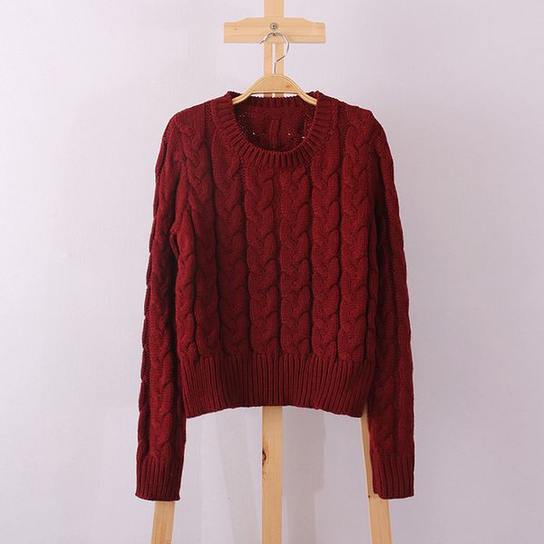 retro style coarse line knitting sweater o-neck pullover short sweater women girl autumn/winter with red beige pink purple color, White;black
retro style coarse line knitting sweater o-neck pullover short sweater women girl autumn/winter with red beige pink purple color, White;black