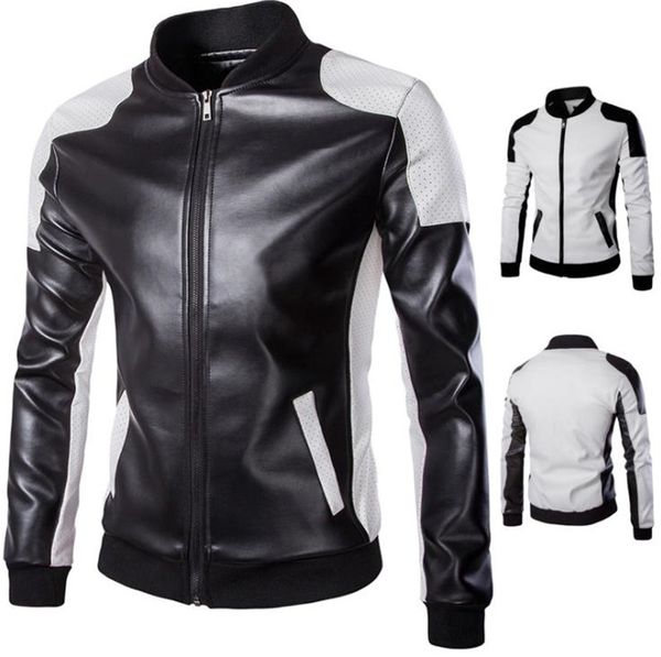mens designer leather jackets plus size panelled stand collar zipper fly outwear fashion mens motorcycle jacket, Black
mens designer leather jackets plus size panelled stand collar zipper fly outwear fashion mens motorcycle jacket, Black
