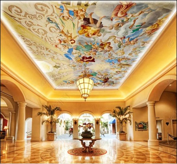 papel de parede european style living room l lobby angel zenith ceiling mural home decor customizable any size
papel de parede european style living room l lobby angel zenith ceiling mural home decor customizable any size