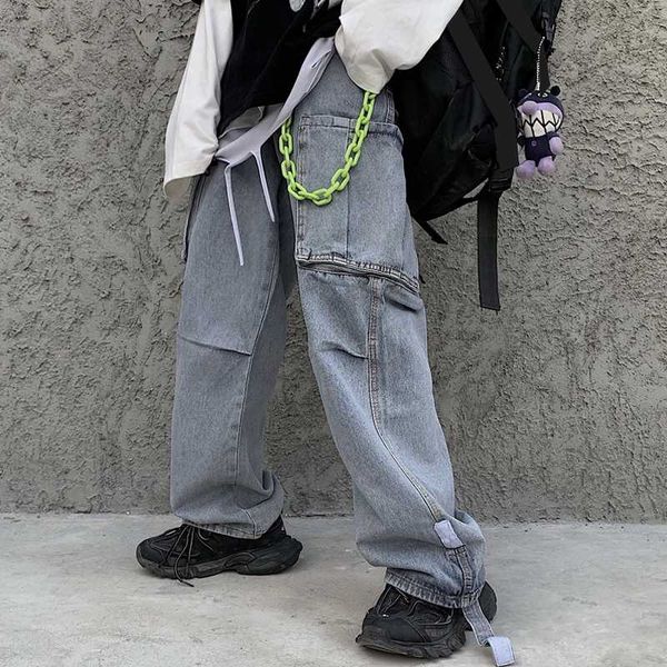 loose oversize baggy jeans female cargo side pocket streetwear denim pant hip hop harajuku slouchy harem trousers women man, Blue
loose oversize baggy jeans female cargo side pocket streetwear denim pant hip hop harajuku slouchy harem trousers women man, Blue