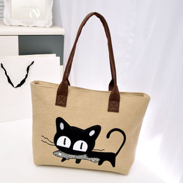 new fashion women canvas bag cute cat shoulder bag office lunch 4 colors bolso de las mujeres better for you fast shipping
new fashion women canvas bag cute cat shoulder bag office lunch 4 colors bolso de las mujeres better for you fast shipping