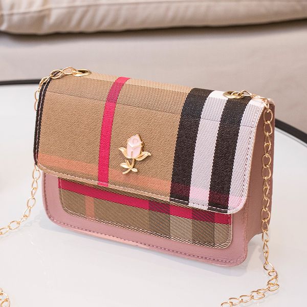 2020 new summer women's bag european and american fashion retro plaid single shoulder messenger bag chain small square #15
2020 new summer women's bag european and american fashion retro plaid single shoulder messenger bag chain small square #15