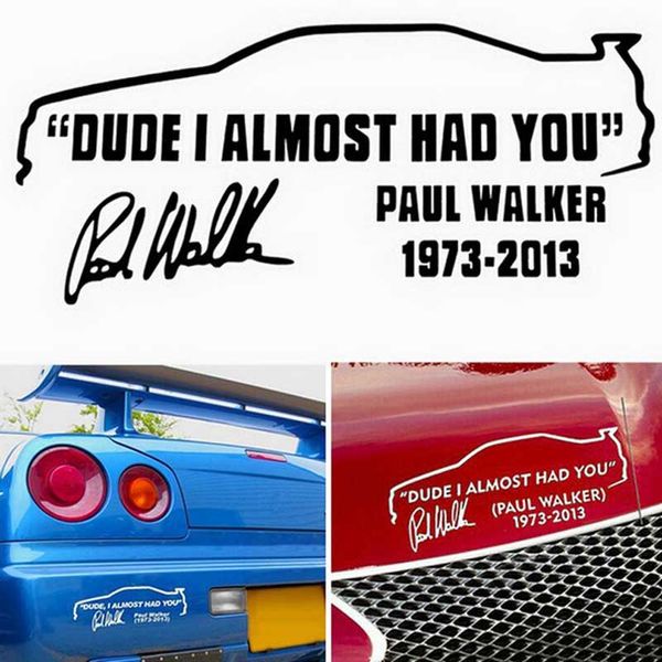paul signature reflective car stickers covers dude i almost had you auto tail decals
paul signature reflective car stickers covers dude i almost had you auto tail decals