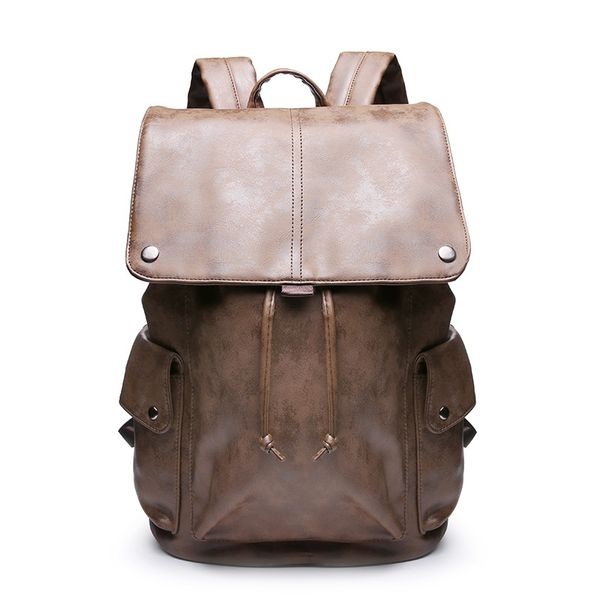 fashion college students schoolbag korean version of the shoulder computer bag leather stylish male street backpack
fashion college students schoolbag korean version of the shoulder computer bag leather stylish male street backpack