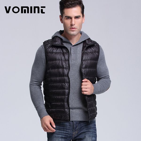 vomint brand new mens down coat vest jacket winter light 90% down vest short slim men short jackets v7a1c003, Black
vomint brand new mens down coat vest jacket winter light 90% down vest short slim men short jackets v7a1c003, Black