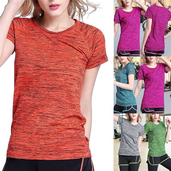 summer quick-drying t-shirt thin sports short sleeve women loose running clothes yoga fitness clothes breathable sweat sal99, Black;blue
summer quick-drying t-shirt thin sports short sleeve women loose running clothes yoga fitness clothes breathable sweat sal99, Black;blue