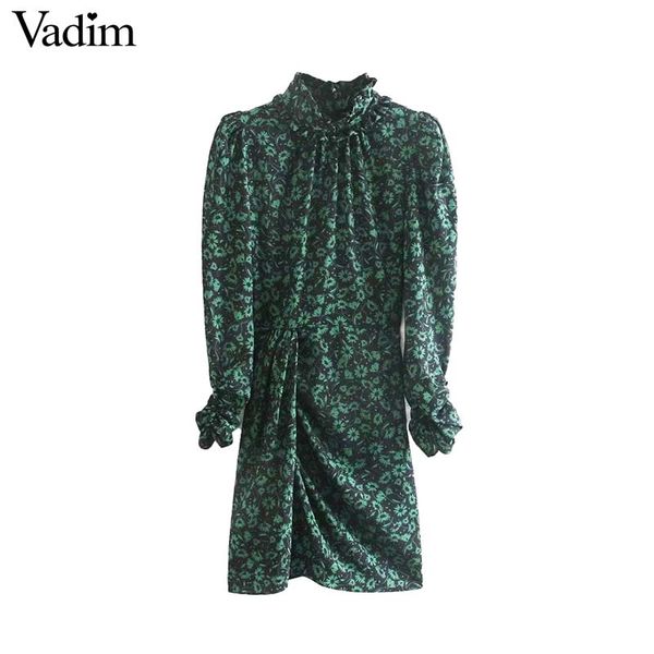 vadim women retro floral pattern chic mini dress back zipper long sleeve female casual summer dresses vestidos mujer qd242, Black;gray
vadim women retro floral pattern chic mini dress back zipper long sleeve female casual summer dresses vestidos mujer qd242, Black;gray