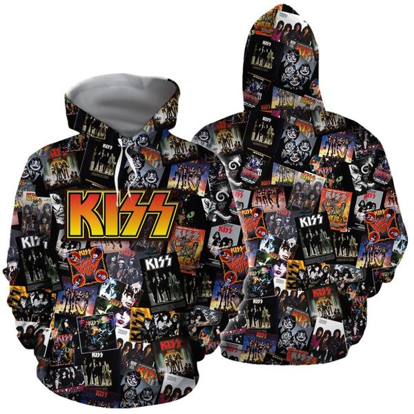 drop shipping fashion original 3d zipper hoodies rock band kiss 3d print men women hooded sweatshirt clothes, Black
drop shipping fashion original 3d zipper hoodies rock band kiss 3d print men women hooded sweatshirt clothes, Black