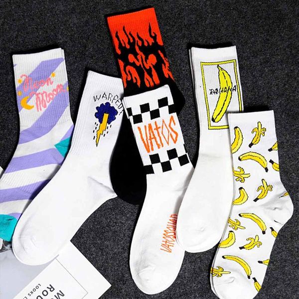 new funny socks banana men's socks happy skateboard flame women's korean style harajuku street hip hop unisex, Black
new funny socks banana men's socks happy skateboard flame women's korean style harajuku street hip hop unisex, Black
