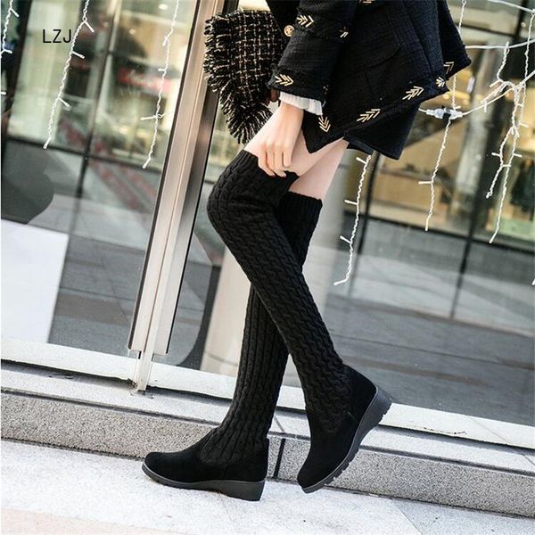 lzj 2019 size 35-39new shoes women boots black over the knee boots round head female autumn winter thigh high l712
lzj 2019 size 35-39new shoes women boots black over the knee boots round head female autumn winter thigh high l712