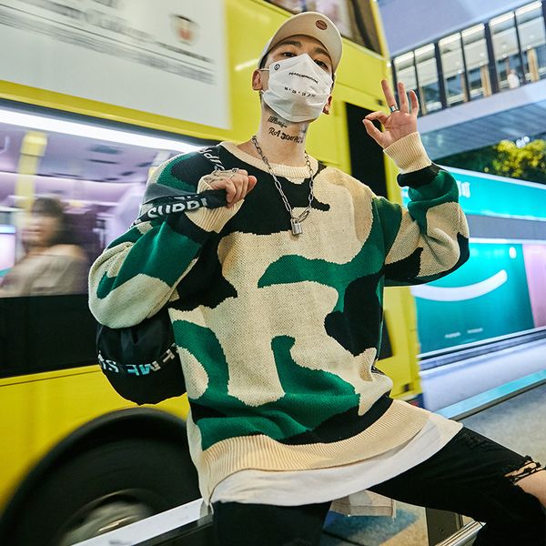 winter new sweater men fashion contrast color casual o-neck sweater pullover man streetwear wild loose warm couple -2xl, White;black
winter new sweater men fashion contrast color casual o-neck sweater pullover man streetwear wild loose warm couple -2xl, White;black