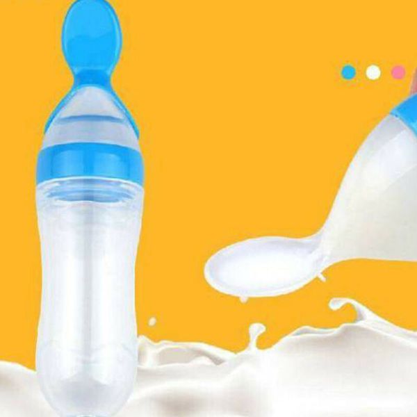 dropshipping 90ml lovely safety infant baby silicone feeding with spoon feeder food rice cereal bottle for gift
dropshipping 90ml lovely safety infant baby silicone feeding with spoon feeder food rice cereal bottle for gift
